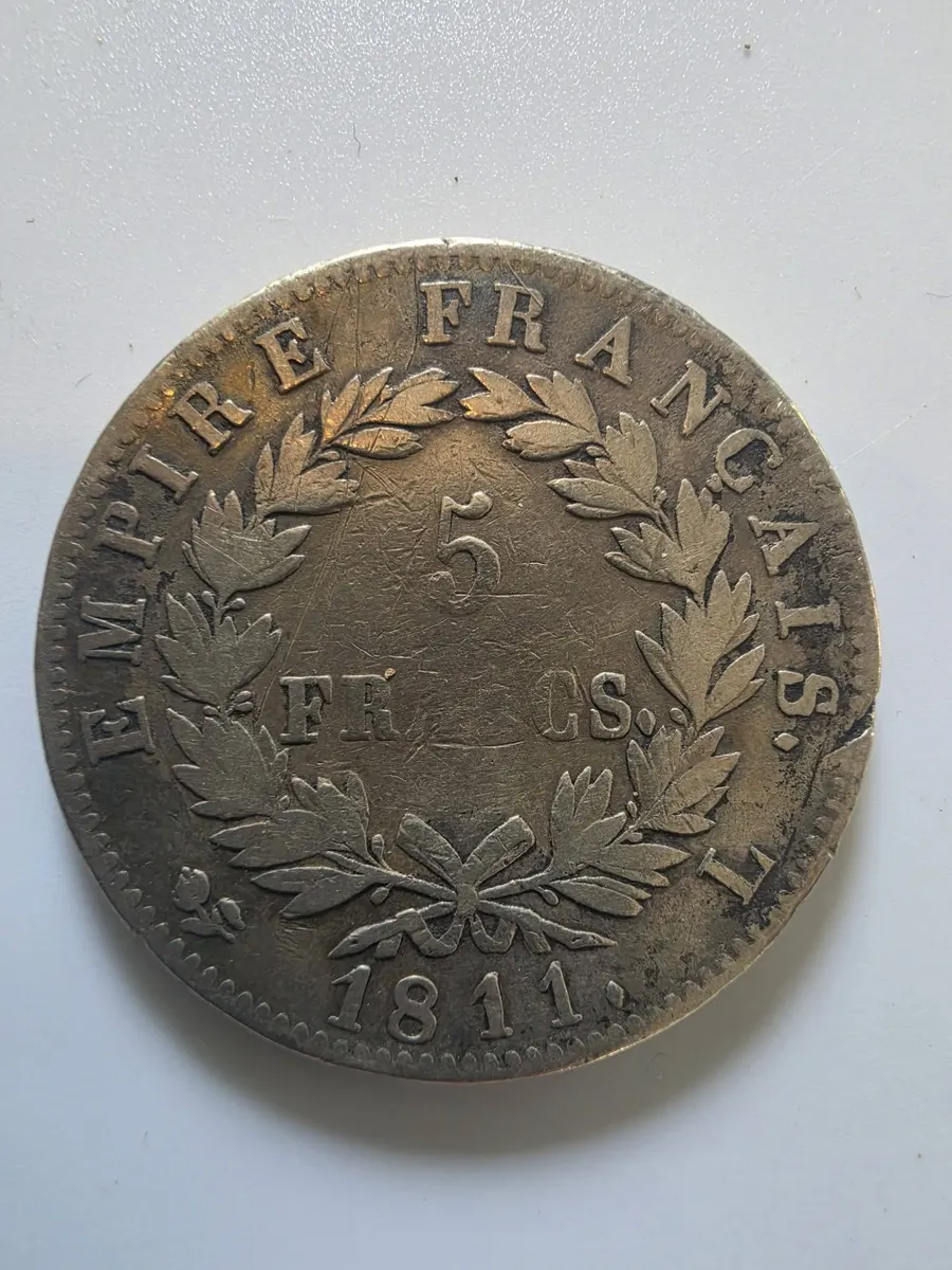 5 francs silver écu, French Empire