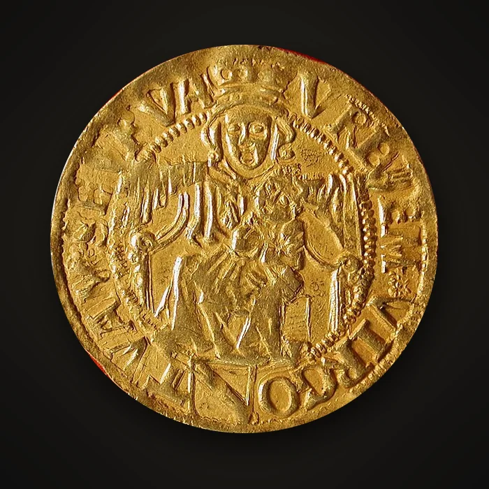 Goldgulden der Stadt Straßburg mit Muttergottes und Kind, Anfang des 16. Jahrhunderts